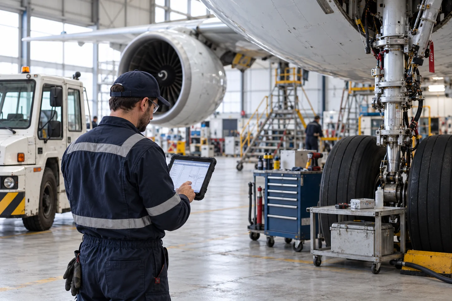 Operational work management for aviation services
