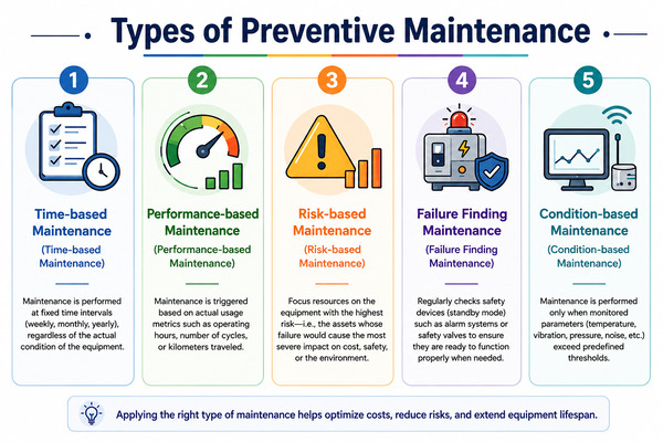 Types of Preventive Maintenance Types of Preventive Maintenance