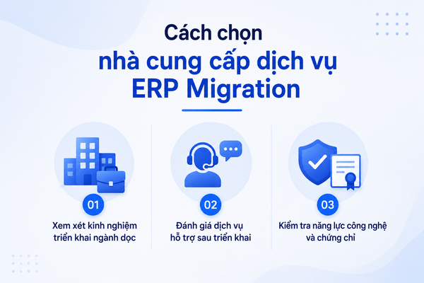 Cách chọn nhà cung cấp dịch vụ ERP Migration Cách chọn nhà cung cấp dịch vụ ERP Migration